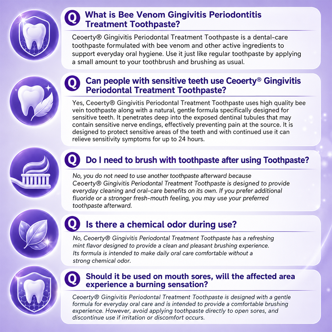 Ceoerty® Gingivitis Periodontal Treatment Toothpaste.