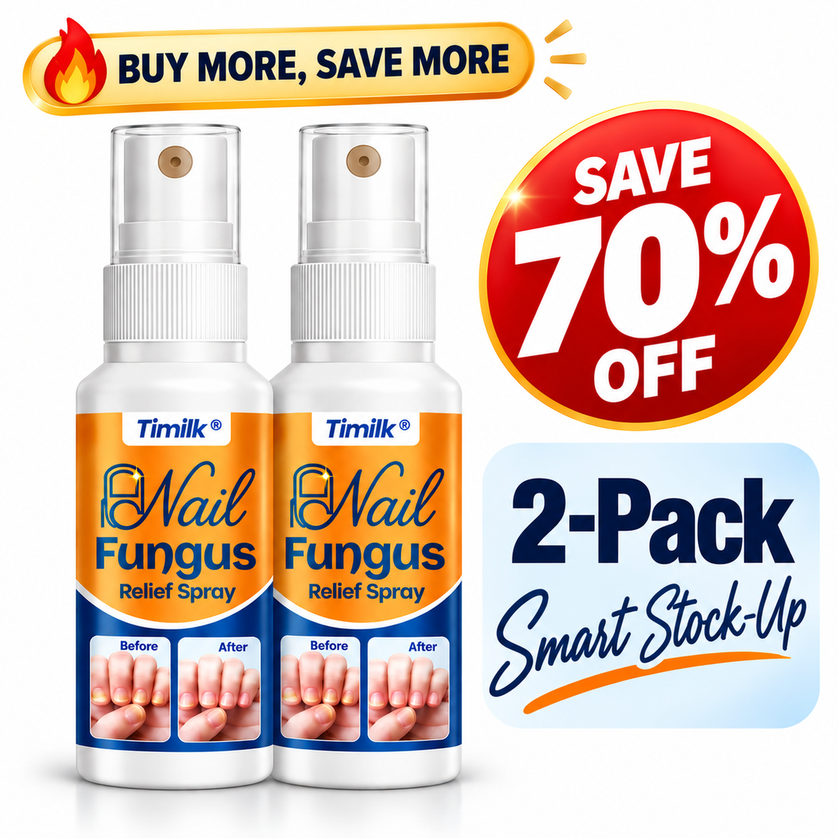 Timilk® Nail fungus relief spray.