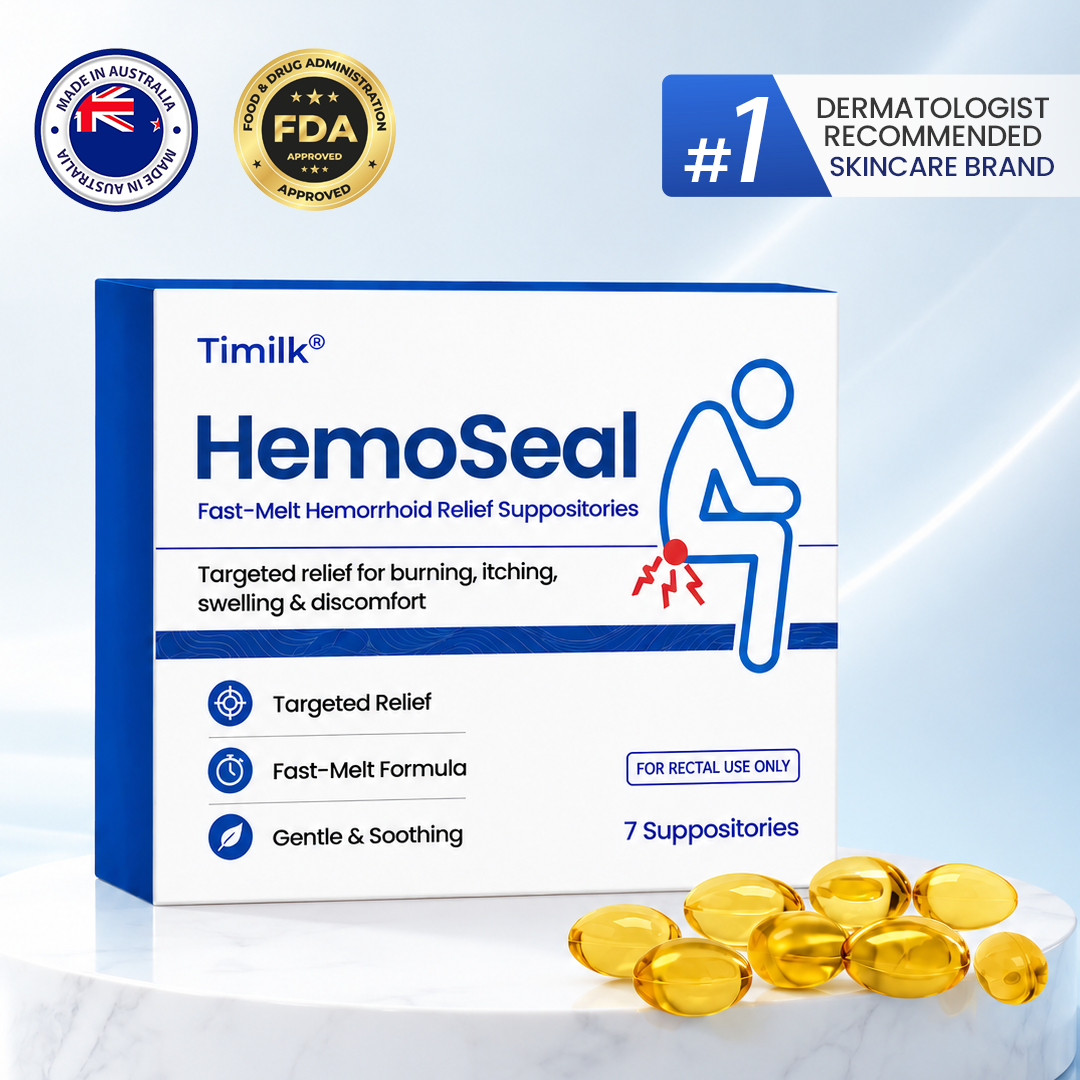 Timilk® HemoSeal Fast-Melt Hemorrhoid Relief Suppositories