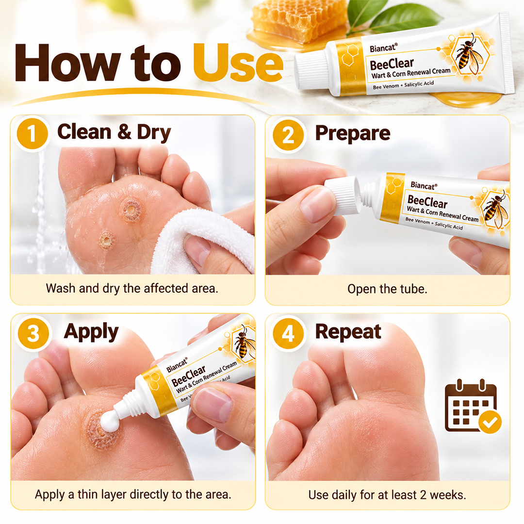Biancat® BeeClear Wart & Corn Renewal Cream.