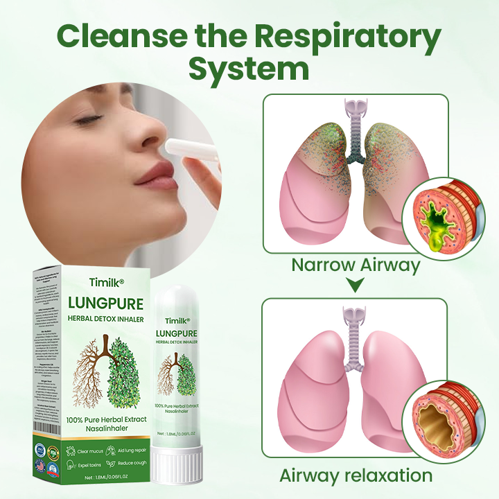 Timilk® LungPure Herbal Detox Inhaler.