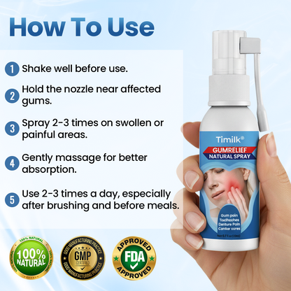 Timilk® GumRelief Natural Spray.