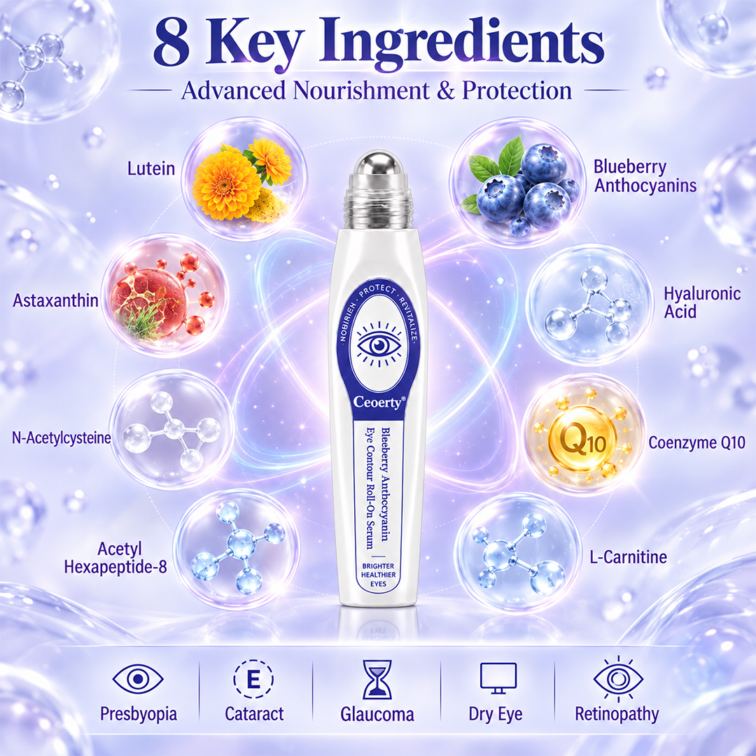Ceoerty® Blueberry Anthocyanin Eye Contour Roll-On Serum🫐✨