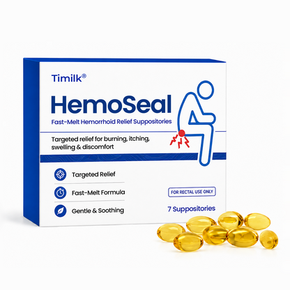 Timilk® HemoSeal Fast-Melt Hemorrhoid Relief Suppositories