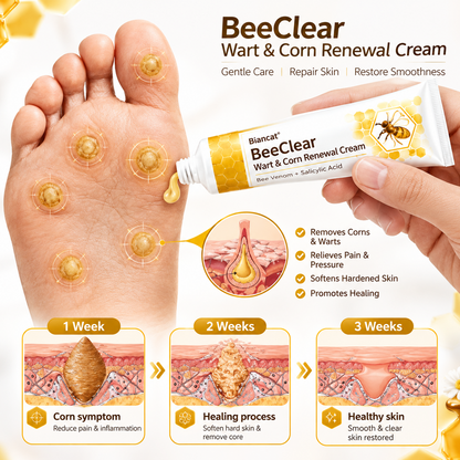 Biancat® BeeClear Wart & Corn Renewal Cream.