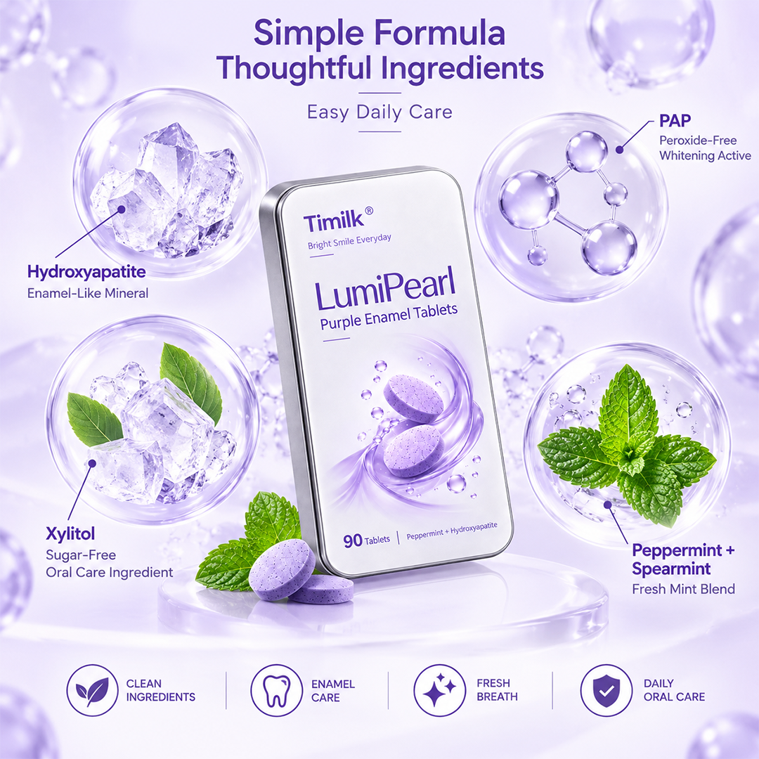 Timilk® LumiPearl Purple Enamel Tablets
