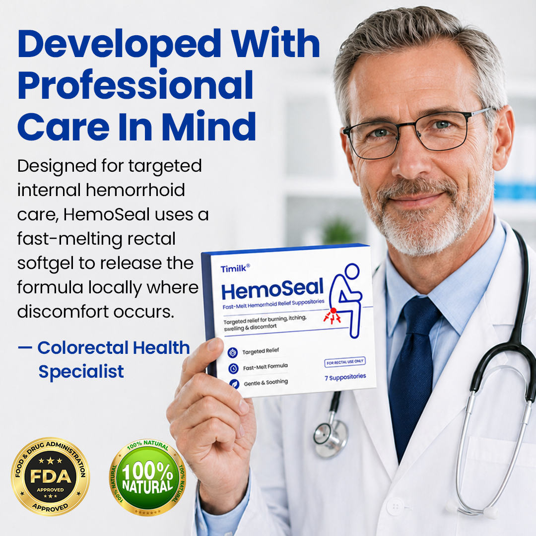 Timilk® HemoSeal Fast-Melt Hemorrhoid Relief Suppositories