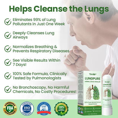 Timilk® LungPure Herbal Detox Inhaler.