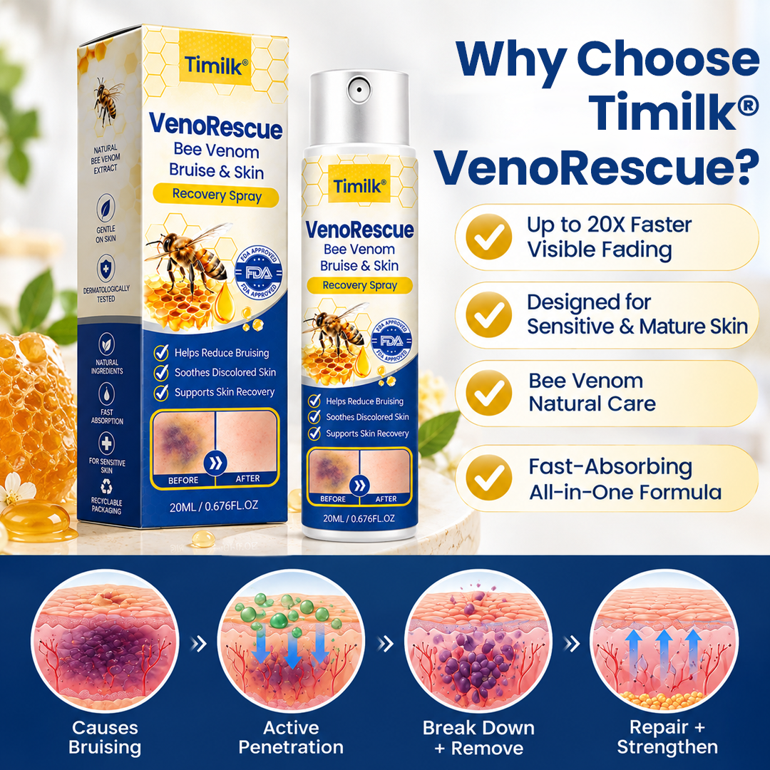Timilk® VenoRescue Bee Venom Bruise & Skin Recovery Spray.
