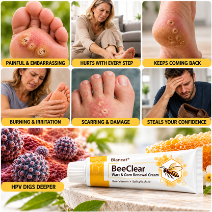 Biancat® BeeClear Wart & Corn Renewal Cream.