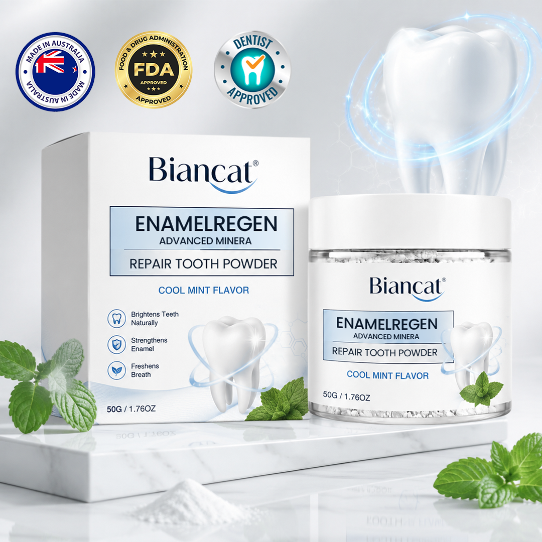 Biancat® EnamelRegen Advanced Mineral Repair Tooth Powder.